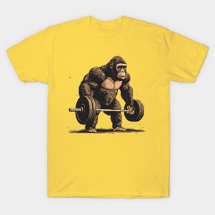 monkey at gym T-Shirt